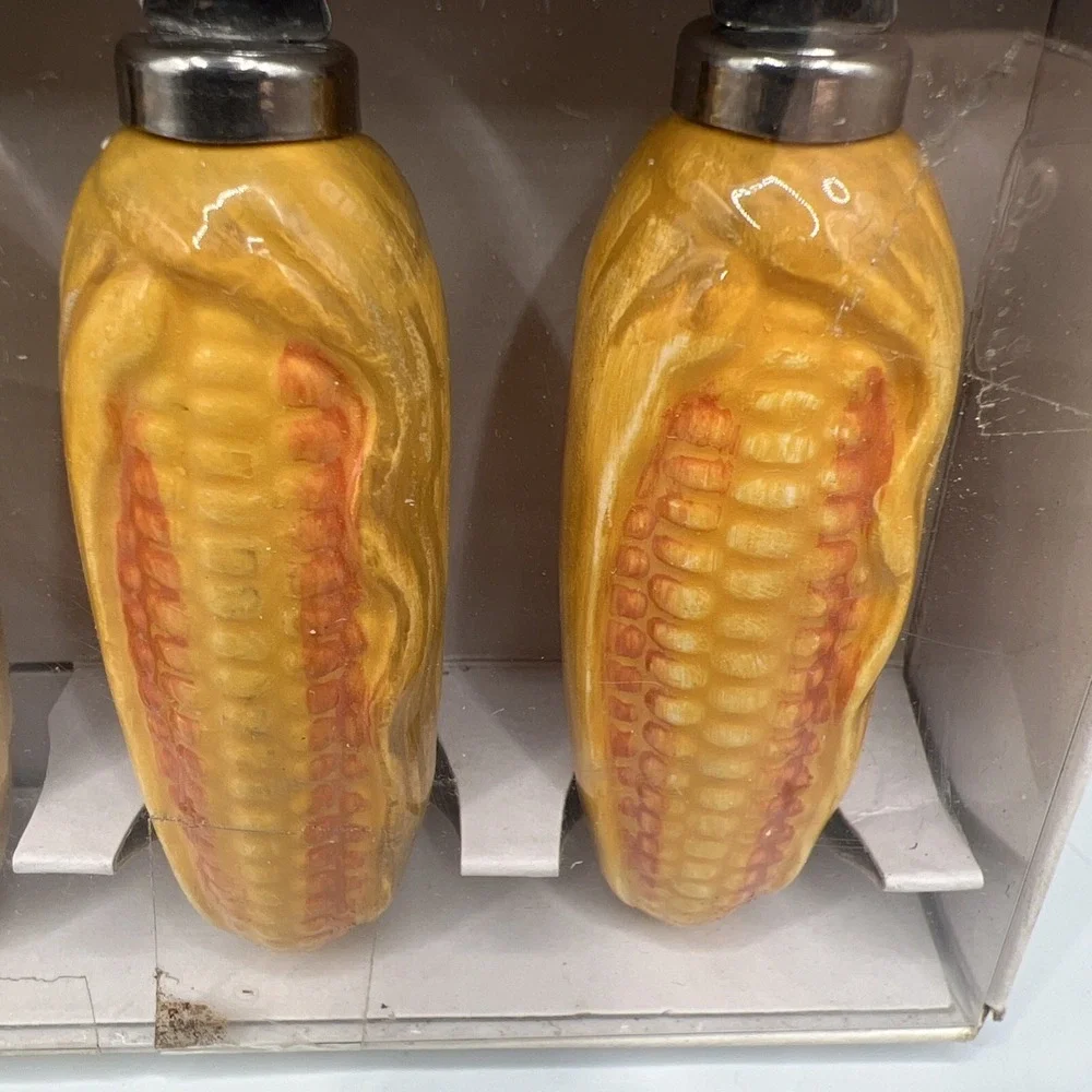 Vintage The Cooks Bazaar Earthenware Corn Picks Set 4 Younkers Tuesday Morning
